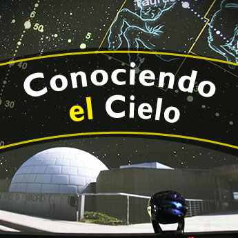 Cartel: Conociendo el cielo (programa de planetario en directo)