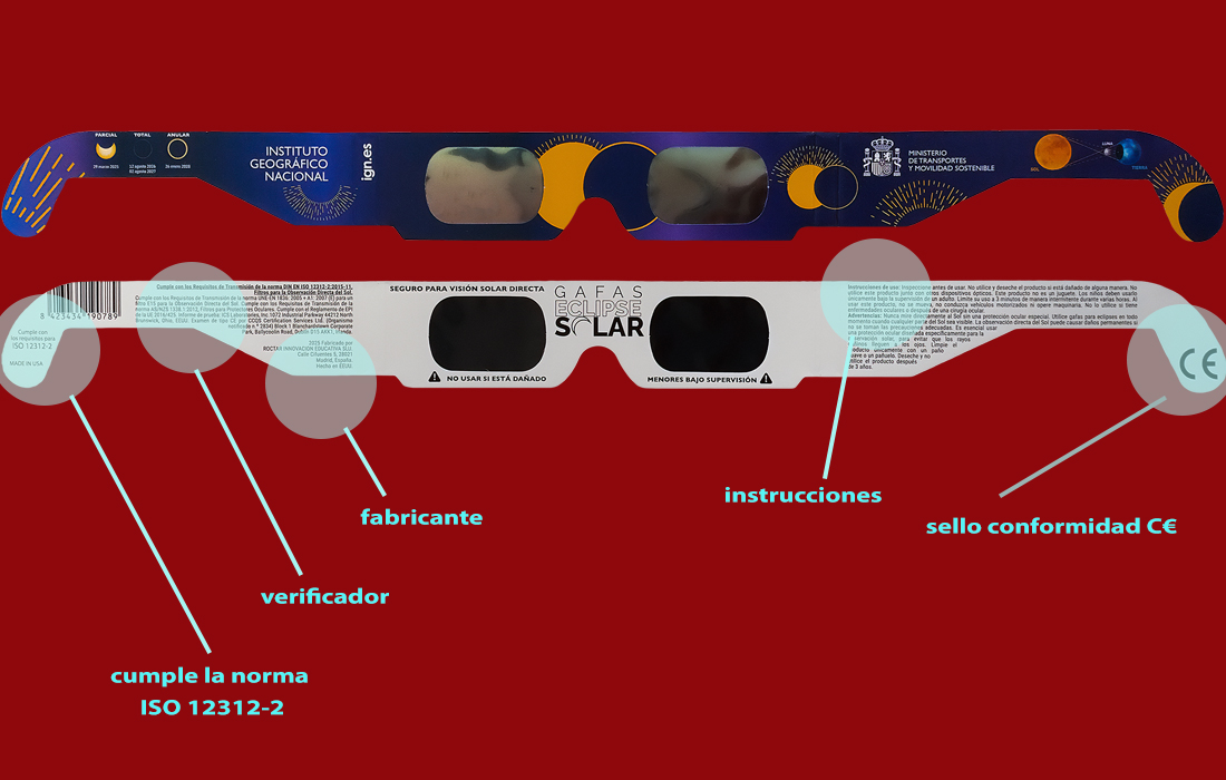 No expongas tu ojo tras instrumentos ópticos al mirar al Sol sin su filtro correspondiente
