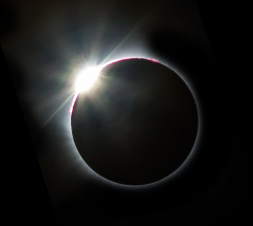 Anillo de diamantes, la imagen que indica el comienzo de la totalidad